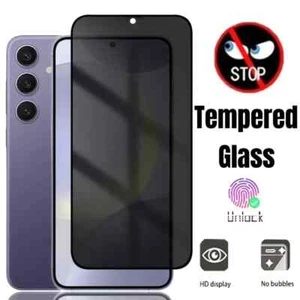 For Samsung Galaxy S25 S24 S23 S22 S21 S20 FE Privacy Glass Screen Protector - Picture 1 of 15