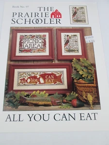 ALL YOU CAN EAT Cross Stitch Pattern Booklet Designed The Prairie Schooler Fish - Picture 1 of 3
