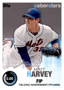 Topps SaberStars 2014 Matt Harvey MLB Insert PWE Mets - Imagen 1 de 2