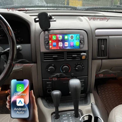 适用于 1999 - 2004 年吉普大切诺基 Android 13 Carplay 汽车立体声收音机 GPS 导航 — 第 1/4 张图片