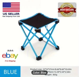 Portable Folding Stool Fishing Chair Camping Outdoor W/ Carrying Case 11x9x9" - Picture 1 of 15