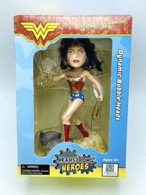 Wonder Woman Headstrong Dynamic Heroes Bobble Head 2004 DC Comics Liga de la Justicia Foto 1 de 4