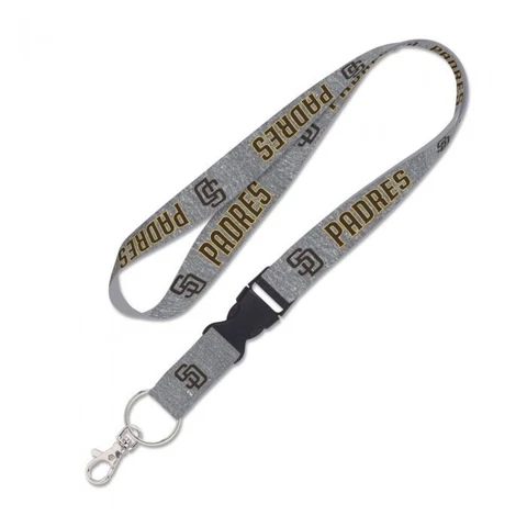 SAN DIEGO PADRES KEY CHAIN LANYARD W/ DETACHABLE BUCKLE 1" WIDE 22" LONG Cover