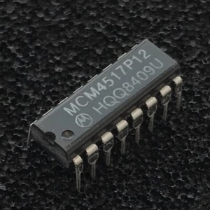 MCM4517P12 DRAM, 16,384-Bit, 16K x 1, 120ns, PDIP-16, Motorola - Afbeelding 1 van 2