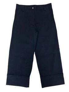 MONCLER GENIUS 1952 Trousers Wide Leg Turn Up Hem Ladies Black W31 NEW RRP 475