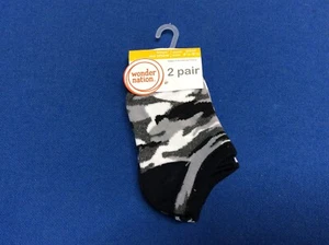 Boy's no show socks (Wonder Nation) available in various sizes & colors, 2 pair - Picture 1 of 4