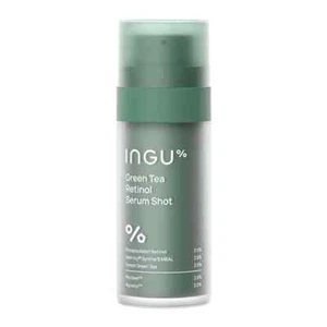 INGU Green Tea Retinol Serum Shot 30ml Smooth Fine Lines & Boost Collagen - Picture 1 of 5
