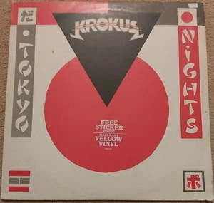 Krokus- Tokyo Nights 12" Yellow Vinyl Single 1980 No Sticker Sorry - Picture 1 of 4