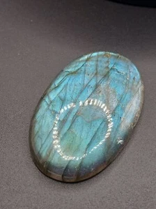 Labradorit Cabochon zur Schmuckherstellung Zubehör  - Bild 1 von 7