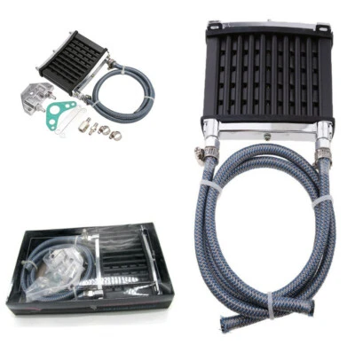 PRO Motorcycle Engine Oil Cooler Cooling Radiator Metal w/Aluminum Parts Durable - Image 1 of 4