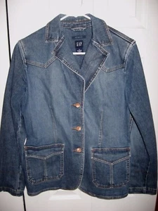 Womens GAP Stretch Denim Jean Jacket Small - Picture 1 of 2