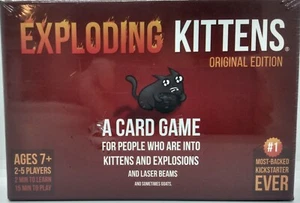 EXPLODING KITTENS Russian Roulette Card Game : ORIGINAL Ed., 2020 ~ Ages 7+ ~NEW - Picture 1 of 3