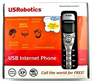 US Robotics - Teléfono de Internet USB - ¡Llama al mundo GRATIS! NUEVO sellado de fábrica - Imagen 1 de 2