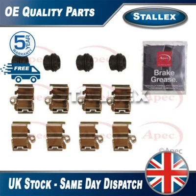Fits Jeep Renegade Fiat 500 Brake Pads Fitting Kit Front Rear Stallex - Image 1 of 2