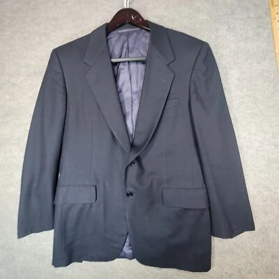 Blazer vintage Hickey Freeman para hombre 40 R azul lana hecho en EE. UU. Foto 1 de 4