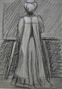 Kliefert-Gießen, Mathilde(1887Pries/Kiel–1978Stralsund) "Selbst an d. Staffelei" - Bild 1 von 9