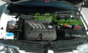 Red Air intake system Kit For 1999-2005 Volkswagen Golf 1.8L, 1.9L, 2.0L - Picture 1 of 1