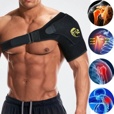Shoulder Support Brace Rotator Cuff Pain Relief Therapy Belt Sleeve For Sports - Image 1 of 4
