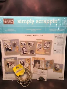 Stampin' Up Simply Scrappin' Kit --Vintage Keepsakes, 12 X 12 New + extras kit 4 - Picture 1 of 5