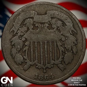 Pieza de 2 centavos 1864 M5858 - Imagen 1 de 2