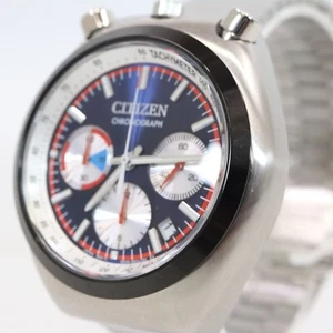 Tsuno Chrono CITIZEN AN3676-65L Begin 70's REMIX Bespoke Limited Watch Navy 38mm - Bild 1 von 9