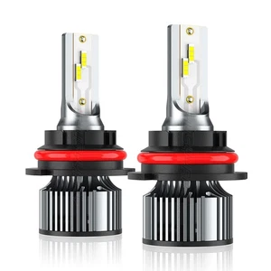 Pair 9007/HB5 LED Headlight Bulbs 6000K White High/Low Beam Light Super Bright - Picture 1 of 10