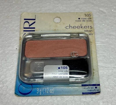 Vintage CoverGirl Cheekers Blush 105 Rose Silk Sealed 3g 1990s Makeup NOS - Image 1 of 4
