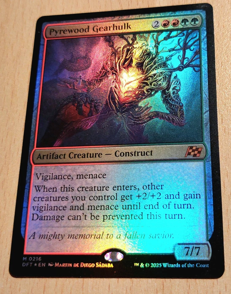 Mtg Magic: +FOIL+ Waldfeuer-Mechakoloss / Pyrewood Gearhulk, English Mint  - Bild 1 von 1
