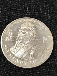 Moneta Argento JAMAICA 10 Dollari 1974 Sir Henry Morgan silver proof Unc. - Picture 1 of 3