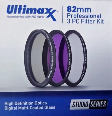 Filtros HD de vidrio japonés multicapa de 3 piezas profesionales 82 mm (UV, CPL, FLD) Foto 1 de 4