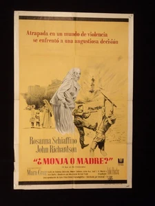 EINE NONNE AM KREUZWEG (1961) * ROSANNA SCHIAFFINO * ARGENTINISCHES 1sh FILMPLAKAT - Bild 1 von 2