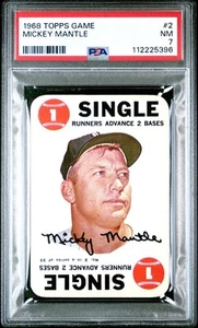MICKEY MANTLE 1968 TOPPS GAME PSA 7 ! *FRESHLY GRADED/ FRESH FIND AT FANATICS ! - Picture 1 of 2