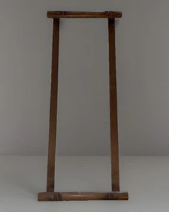 Antique Carved Wood Adirondack Picture Frame Folk Art 18” X 5 1/4” Inside - Picture 1 of 11