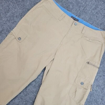 Pantalones capri Royal Robbins para mujer 12 marrones al aire libre utilitarios bolsillos de carga senderismo Foto 1 de 4