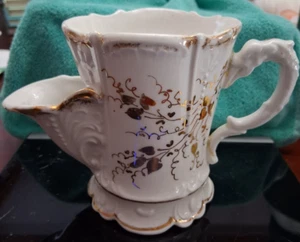 Vintage Porcelain Shaving Scuttle Mug WITH SPOUT - Bild 1 von 6