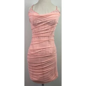 House of CB Juno Sorbet Pink Corset Mini Dress Women's Size S Tall - Picture 1 of 3