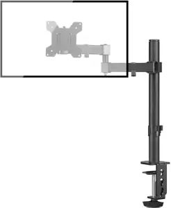 More details for single monitor arm desk mount, max. load 10kg, adjustable mount with tilt swivel