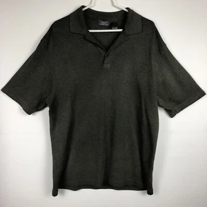 Crazy Horse Shirt Men's XL Gray Short Sleeve Polo Solid Cotton - Picture 1 of 7
