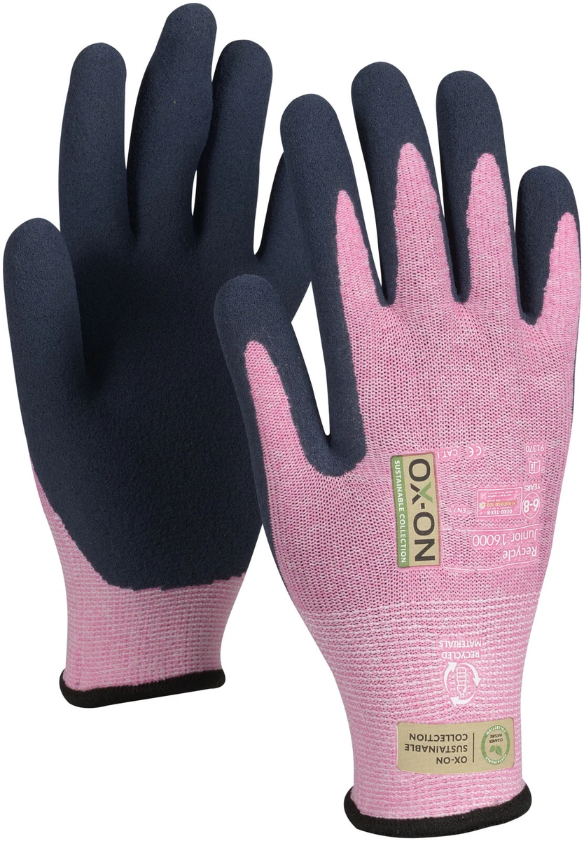 Kinder Gartenhandschuhe (3–6 Jahre) – Latexbeschichtete Handfläche, Rutschfest & Wasserabweisend – Gestricktes Innenfutter, Grün – 1 Paar
