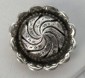 Unusual Sterling Pin Signed w/Old English B & an open Heart & Hand Sunflower Pin - Picture 1 of 5