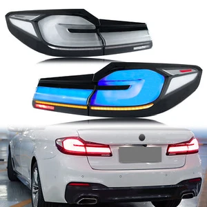 LED Tail Lights for BMW G30 M5 F90 5 Series 2017-2020 Sequential Rear Lamps Blue - Picture 1 of 5