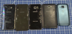 LOT OF 5 MISCELLANEOUS SAMSUNG PHONES - *AS-IS FOR SALVAGE/PARTS/DISASSEMBLY* - Photo 1 sur 6