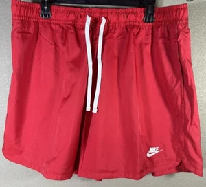 Nike Sportswear Woven Lined Flow Shorts Red Men's 2XL XXL DM6829-657 Workout 9 - Picture 1 of 8