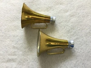 Brass Horns Salt and Pepper Shakers - Picture 1 of 3