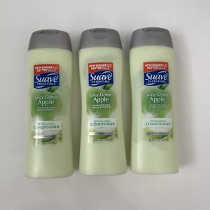 Lot of 3 Suave Essentials Juicy Green Apple Revitalizing Conditioner 15 oz - Picture 1 of 2
