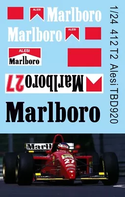 1/24 Sponsor Decals For  Ferrari 412 T2 Jean Alesi 1995 TB Decal TBD920 • 7.90€