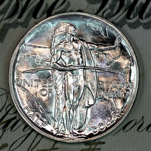 * 1926-S * PRISTINE+ GEM BU MS OREGON TRAIL COMMEMORATIVE HALF-DOLLAR - Picture 1 of 3