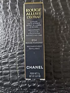 NEW - CHANEL ROUGE ALLURE L'EXTRAIT LIPSTICK 854 RECHARGEABLE REFILLABLE - Picture 1 of 5