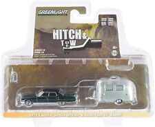 1:64 GreenLight 1972 Cadillac Sedan Deville w Airstream trailer Hitch & Tow 24