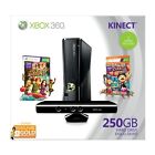 Microsoft Xbox 360 S Console (1439) 250gb Kinect W/original Box & 4 Games Bundle